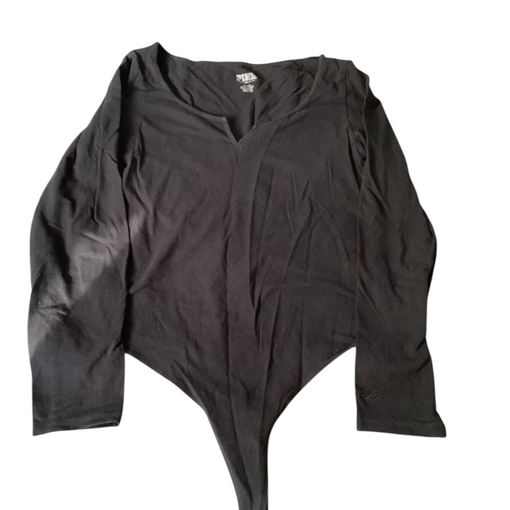 Black Long Sleeve PINK Bodysuit size(M)